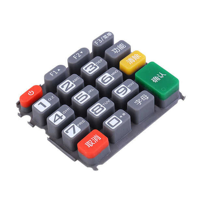 Pos-Maschine Silikon-Tastatur kundenspezifische Gummi- und Kunststoffteile