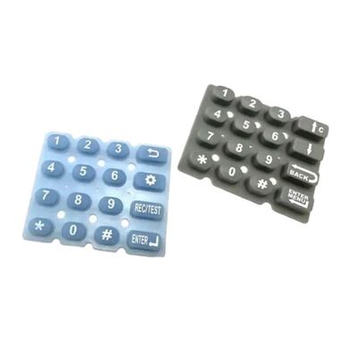 Silikon-Gummi-Tastatur Siebdruck Kundenspezifische Größe Silikon-Gummi-Tastatur Formgebung