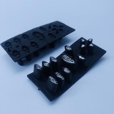 70 Shore A Verschleißbeständige leitfähige Silicone Gummi Tastatur für Handheld Barcode Scanner Custom OEM