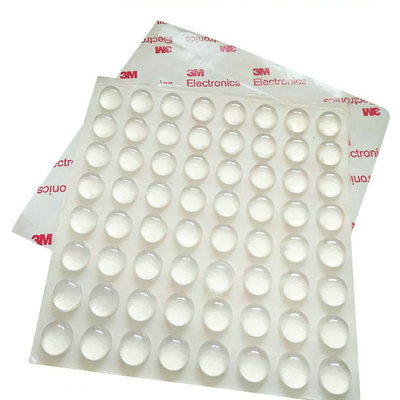 Selbstklebender transparenter Silikonkautschuk-kundenspezifischer Fussballen